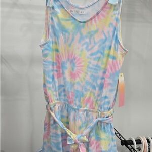Tie-Dye Sleeveless Romper